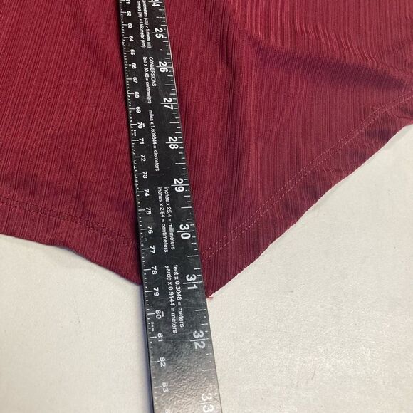 DANA BUCHMAN‎ Women’s Top Size Medium Wine Short Sleeves - Picture 6 of 8